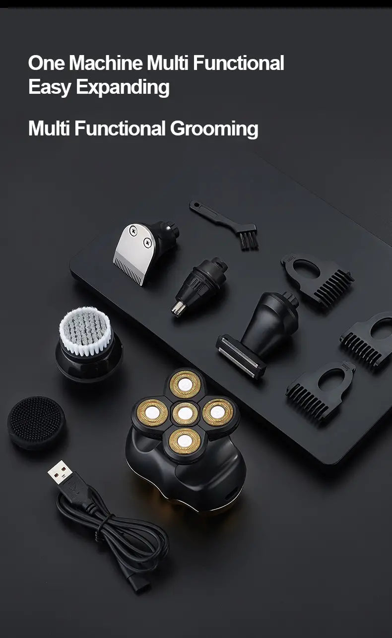 6-in-1 Electric Shaver & Grooming Kit for Men