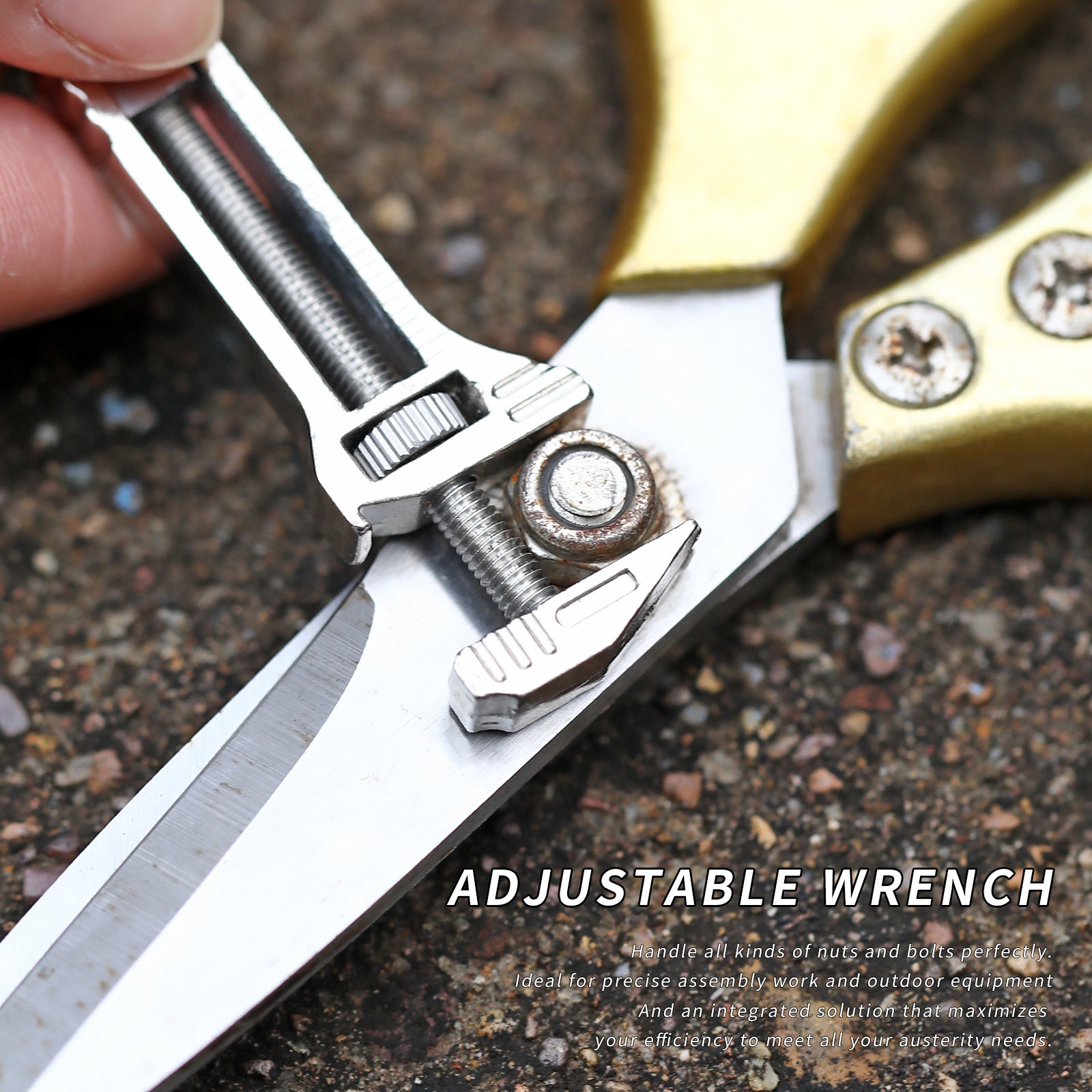 Compact Titanium Multitool with Versatile Features