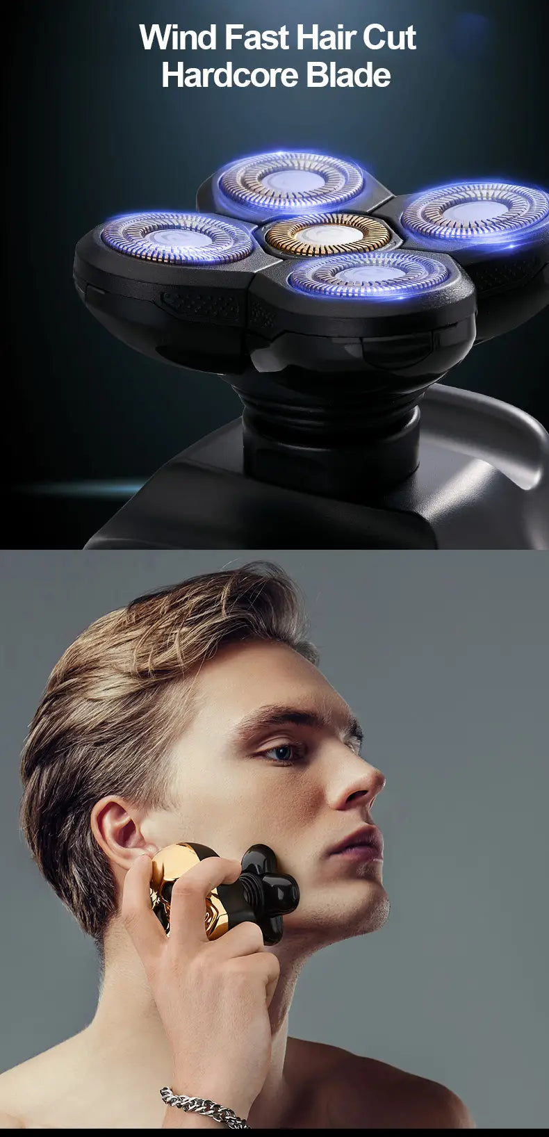 6-in-1 Electric Shaver & Grooming Kit for Men